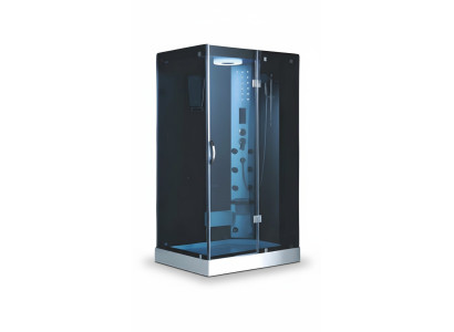 Glas Duschkabine Duschbox Komfortdusche Wellnessdusche Duschraum 120x90 cm