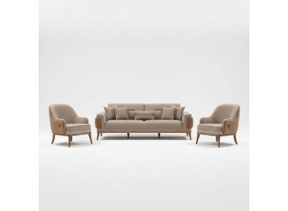 Modernes  universelles Möbelset – Sofa und Sessel