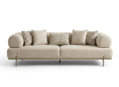 3-Sitzer-Sofa bequem weich geräumig moderner Stil beige