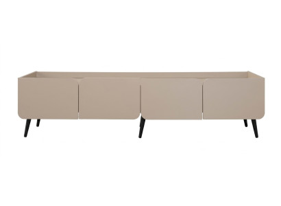 Beiger TV-Schrank modern Fernsehschrank Kommode TV-Möbel Wohnzimmer