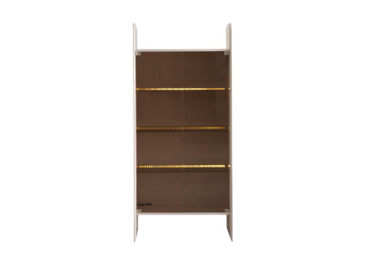 Vitrine Moderner Stil Grau Elegant Hochwertig Edel Minimalistisch