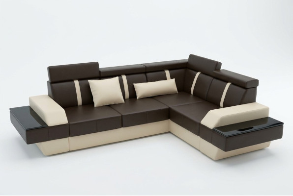 Designer Ledersofa Wohnlandschaft Polster Couch Sofa Ecksofa Eckcouch Ledercouch