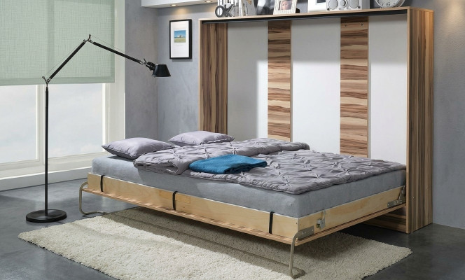 Bett Schrankbett Bettschrank Schrank Betten Kommoden Ausklappbares Bett Neu