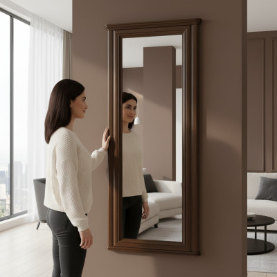 Klassischer Designer Spiegel Italienische Möbel Wandspiegel Holz - Model W-LP