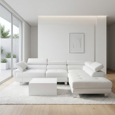 Ecksofa Sofa Couch Wohnlandschaft Garnitur Polster Ecke Schlafsofa Bettfunktion