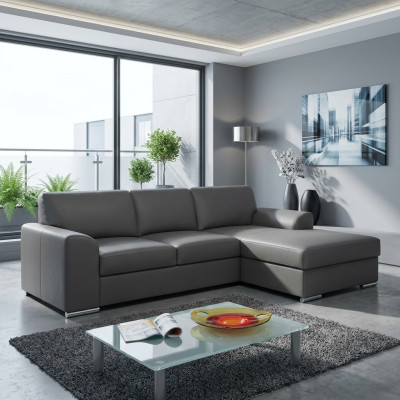 Innovation im Wohnzimmer Ecksofas mit Stoffpolsterung und ausziehbarer Schlaffunktion