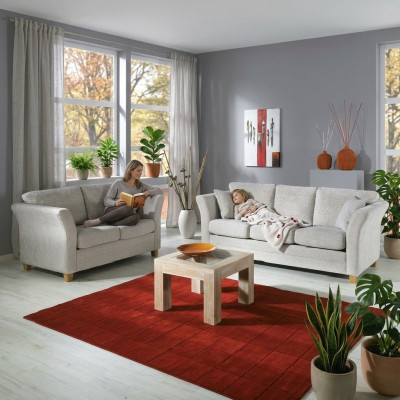 Sofagarnitur 3+2 Sitzer Polstercouchen Garnitur Designer Möbel