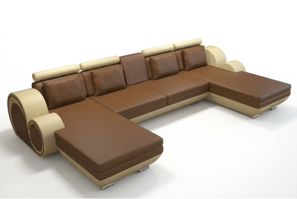 Wohnlandschaft Couch Polster Sofa Sitz Ecke Eck Wohnlandschaft Garnitur BERLIN
