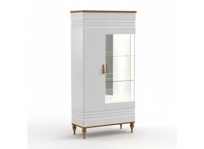 Klassische Vitrine Kommoden Vitrinen Vitrinenschrank Schrank Glasschrank TO-W2