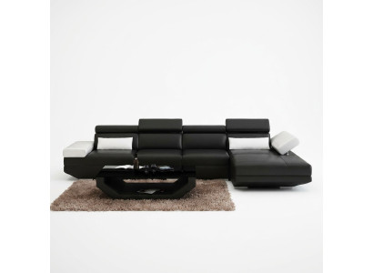 Wohnlandschaft Polster Ecke Eck Sofa Couch Garnitur Landschaft Leder - AlfredC