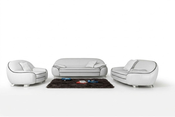 Sofagarnitur Couch Polster Sofa Set 3+2+1 Leder Couchen Sofas Komplett 2705