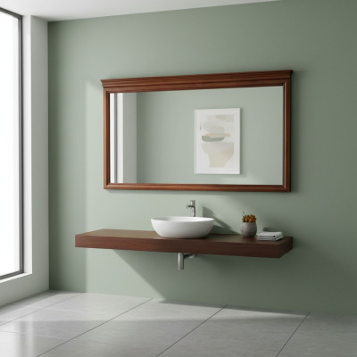 Spiegel Holzrahmen Großer Wandspiegel Klassischer Designer Spiegel - Model Z-L1