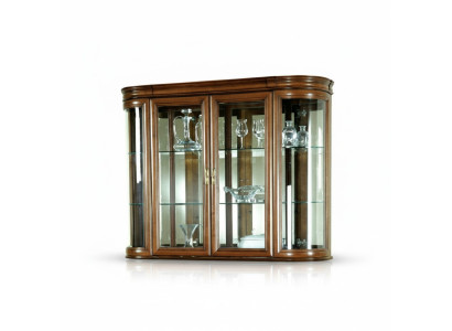 Echtholz Vitrine Hängevitrine Wandvitrine Klassischer Designer Spiegel - Z-W3