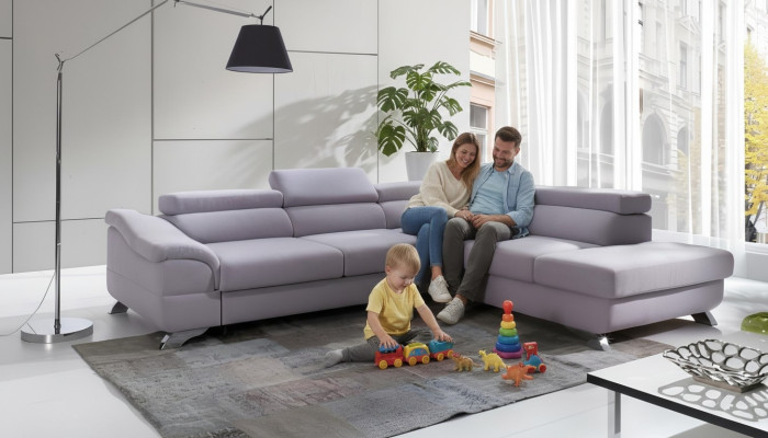 Ecksofa mit Bettfunktion Wohnlandschaft Sofa Ecksofa Couch Ecke Polster Garnitur