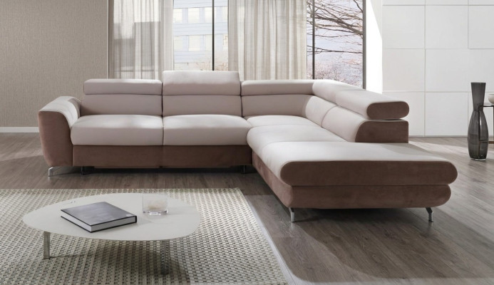 Ecksofa Wohnlandschaft Sofa mit Bettfunktion Ecksofa Couch Ecke Polster Garnitur