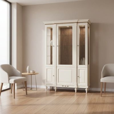 Klassische Vitrine Kommoden Vitrinen Vitrinenschrank Schrank Glasschrank Bücher
