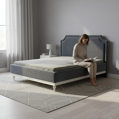 Klassisches Bett Betten Ehebett Doppelbett Holzbett Landhaus - Model FL-B1