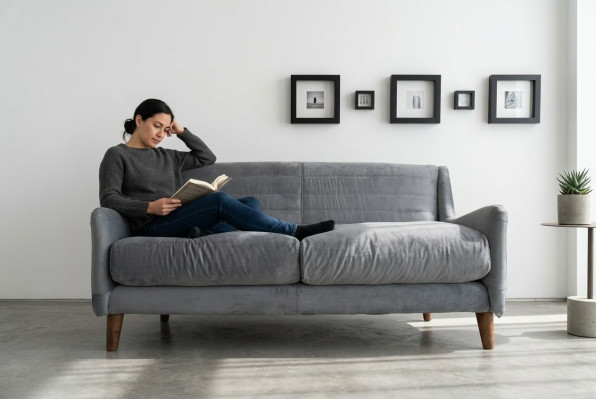 Sofa Stoff Textil Sofa Couch Polster Designer Garnitur Stoffsofa Couchen No.33