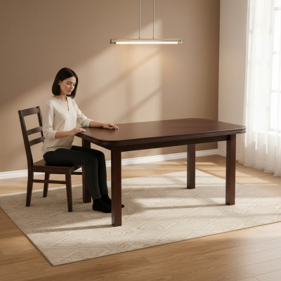 Tisch Esstisch Holztisch XXL Konferenztisch 90X160cm Ausziehbar 160X200cm