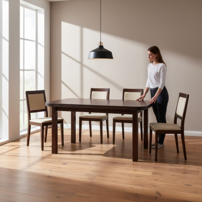 Tisch Esstisch Holztisch XXL Konferenztisch 90X160cm Ausziehbar 160X240cm