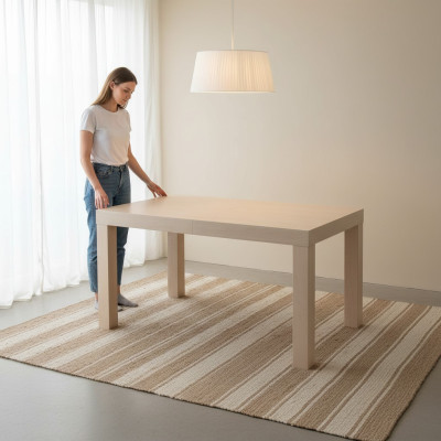 Tisch Esstisch Holztisch XXL Konferenztisch 90 x 160 cm Ausziehbar 160x210 cm