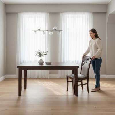 MASSIVHOLZ HOLZ STOFF STUHL MODERN DESIGNER ESSZIMMERSTUHL KÜCHE DEKORATIVE