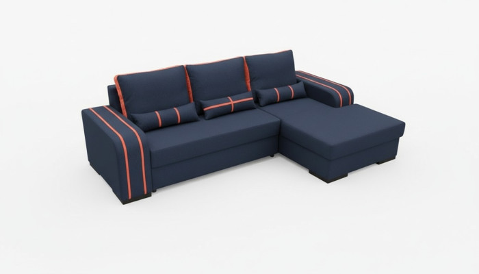 Sofa Schlafsofa mit Bettfunktion, Bettkasten - Ecksofa Couch, NEU im Design
