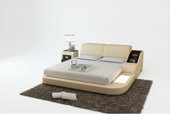 Wasserbett Hotel Doppel Bett Betten Komplett Lederbett Polsterbett Wasser LB8815