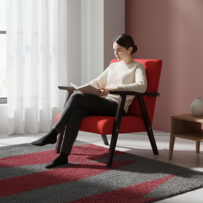Design Lounge Club Stuhl Esszimer Lehn Relax Polster Gastro Stühle Sessel PRL