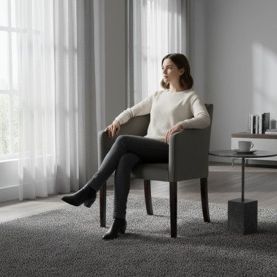 Design Lounge Club Stuhl Esszimer Lehn Relax Polster Gastro Stühle Sessel Jump