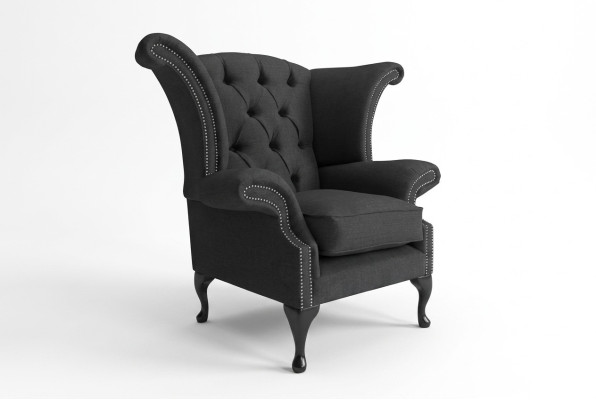 Ohrensessel Sessel Fernseh Design Polster Sofa Couch Chesterfield Textil Neu 353