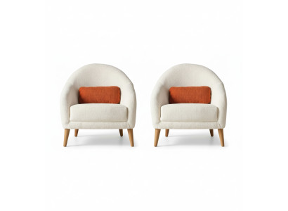 Wohnzimmer Set Moderner Stil Beige Farbe Weiche Polsterung Holzrahmen
