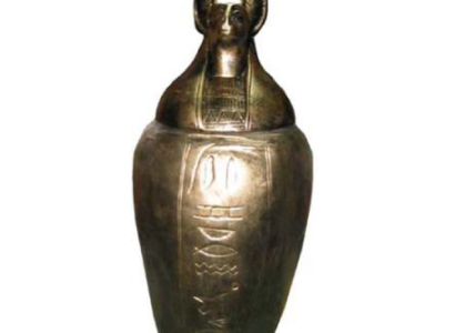 Urne Ägypten Schakal Anubis Statue Skulpturen Ägyptische Statuen Figuren 46 cm
