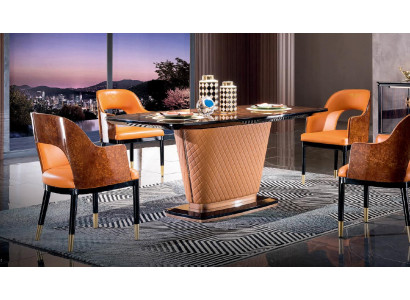 Ess Zimmer Wohn Komplett Set Garnitur Lehn Stuhl 6x Stühle Polster Neu Moderne