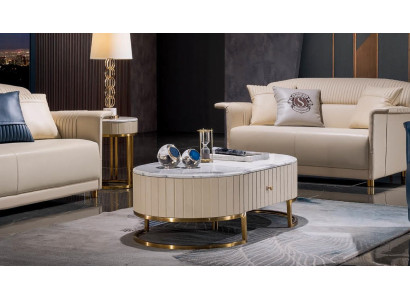 Set Couchtisch Kaffeetisch Beistelltisch Designer Wohnzimmertisch Tische 2tlg