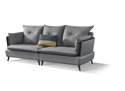 Moderne Sofagarnitur 3+1 Sitzer Sofa Couch Polster Garnitur Couchen Textil Neu