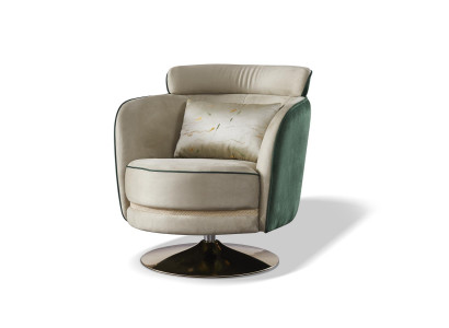 Lehnstuhl Design Sessel Dreh Leder Polster Wohnzimmer Samt Gastro Stuhl Stühle