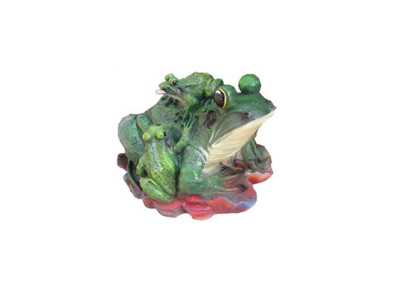 abstrakte Skulptur Frosch Dekoration Figur Kunststoff Deko Statue 33cm Statuen