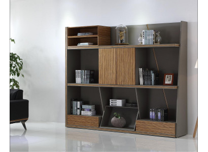 Holzschrank in Schwarz – Elegantes, modernes Design für Wohnzimmer