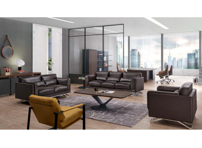 Kunstleder-Sofa in Schwarz modern, komfortabel und stilvoll