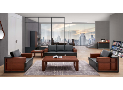 Kunstleder Sessel in Schwarz modern eleganter Sitzkomfort