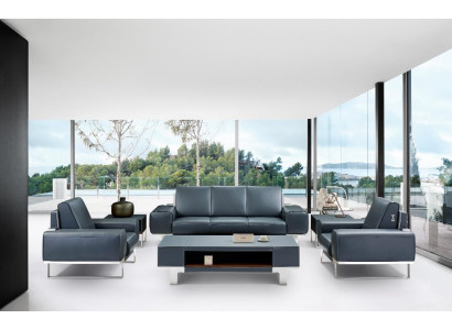 Kunstleder Sessel in Beigeton, Modernes Design, Komfortabler Sitz