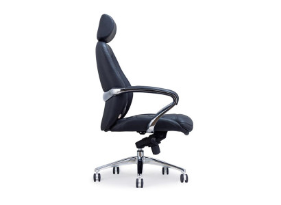 Kunstleder Sessel in Schwarz modern elegant
