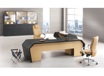 Moderner Chesterfield-Gartenmöbel-Set aus Leder in elegantem Braun