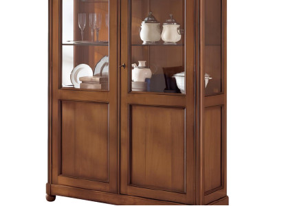 Vitrine Schrank Vitrinen Wohnzimmer Schränke Anrichte Italienische Möbel Holz
