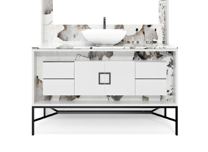 Weißer Badezimmerschrank Badezimmermöbel Regal Badezimmerschrank Holzregale