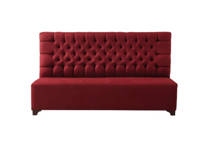 Leder Chesterfield Sofa Großes 3-Sitzer in Schwarz Elegant