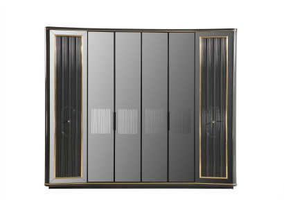 Grauer Luxus Schrank Schlafzimmer Möbel Schränke Kleiderschrank Holz