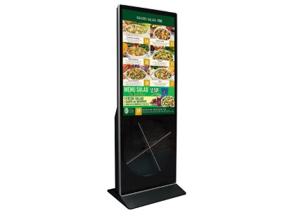 Kunden Informationssystem Terminal Kiosk Kundenstopp POI Display Aufsteller