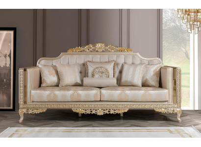 Sofa 3 Sitzer Textil Wohnzimmer Design Modern Neu Luxus neu Couchen Sofas